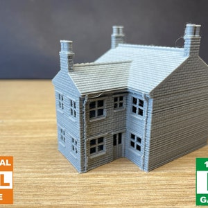 N Gauge Terraced House With Rear Extension For Model Railways - 1:148 Scale - Digital Download