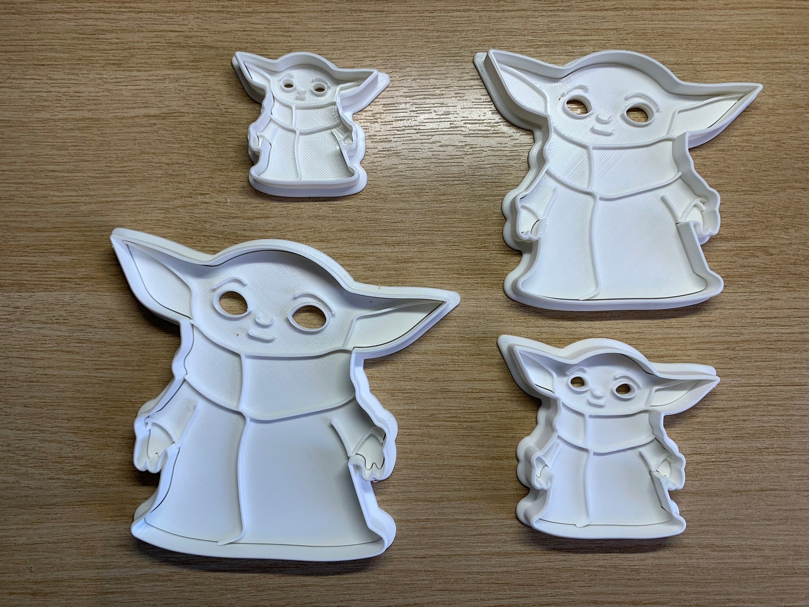 Grogu / Baby Yoda Cookie Cutters With Stamps 4 Sizes Etsy UK