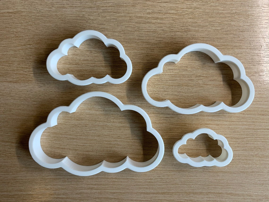 Cloud Shaped Cookie Cutters 4 Sizes Etsy UK