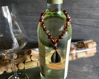 Wine Tags, Gift Tags, Bottle Jewels, Wine Glass Charms, Barware, Wine Accessory