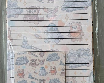 Star wars themed stationary set