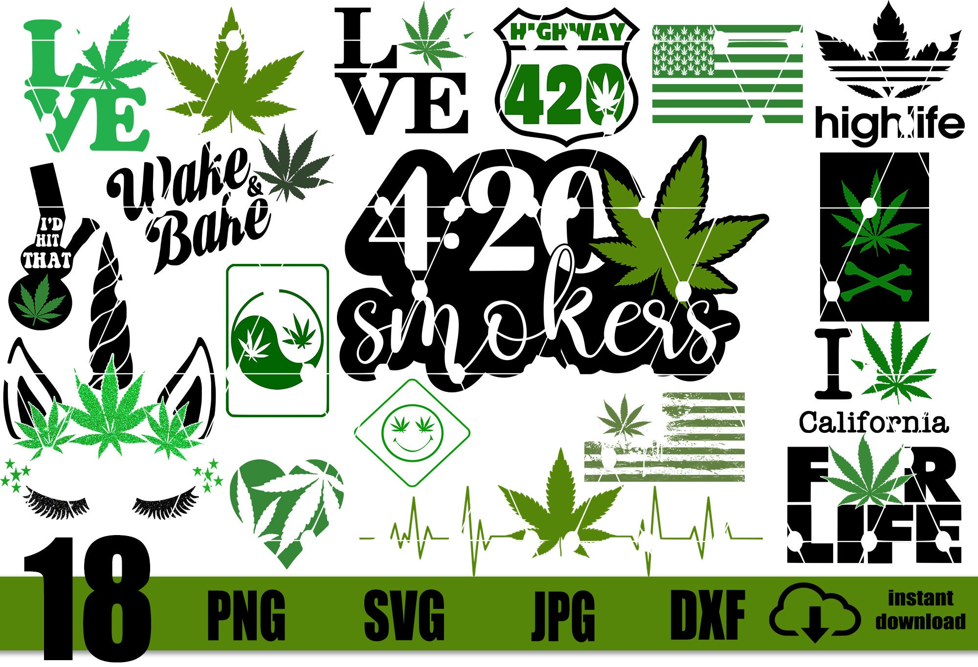 Download WEED SVG Weed Bundle Svg Marijuana Bundle Layered Svg | Etsy