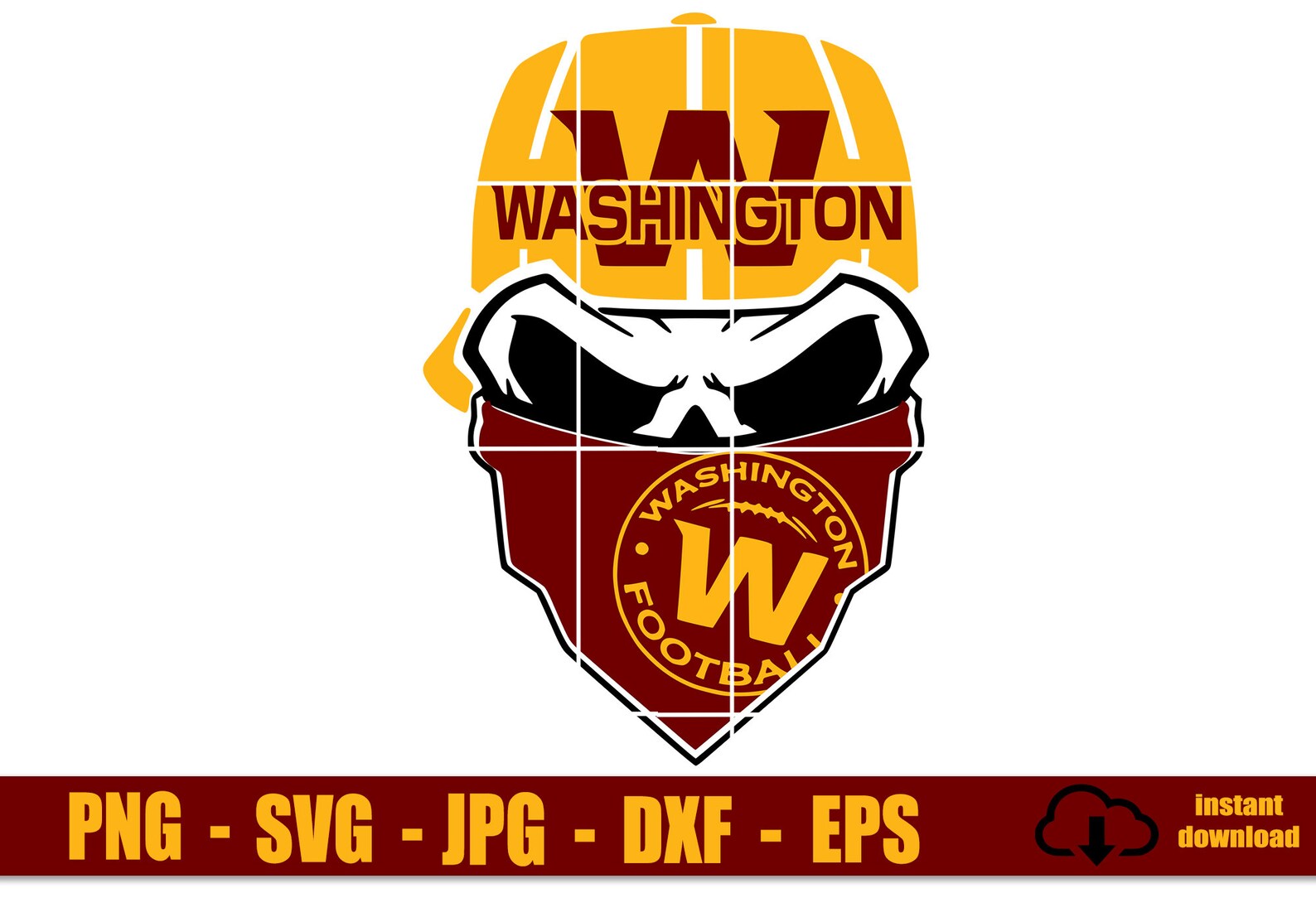 WASHINGTON FOOTBALL Team SVG Washington Svg Washington Etsy