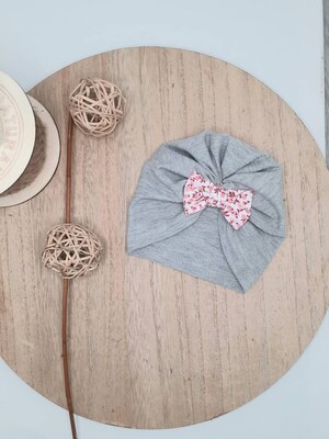 Bonnet Turban Bébé Fille - Coton Doux, élastique, Taille Unique - 8 Coloris Pastel - Pour Nouveau-né, Toddler, Tenue Quotidienne
