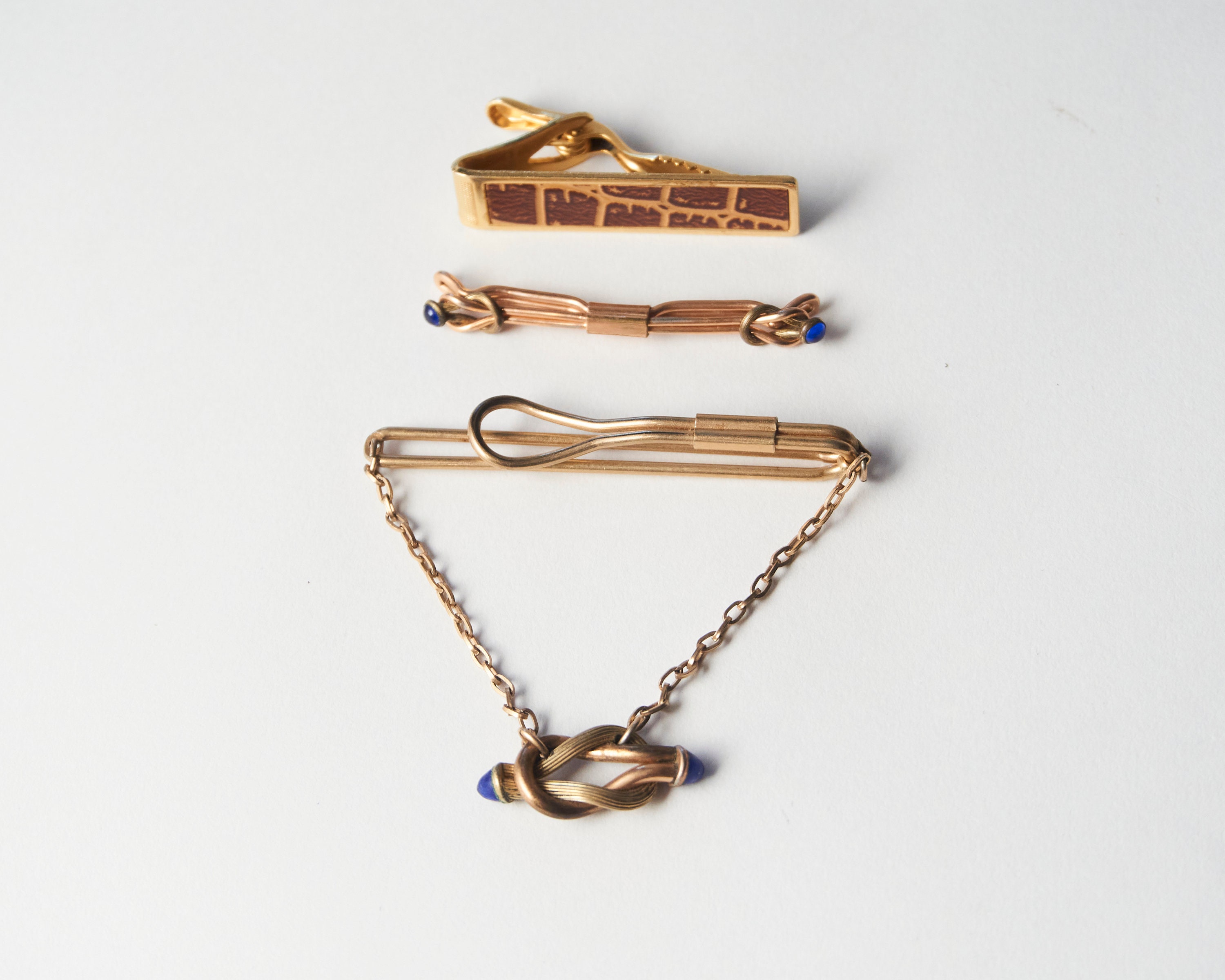 Vintage Tie Bars Set of THREE Etsy