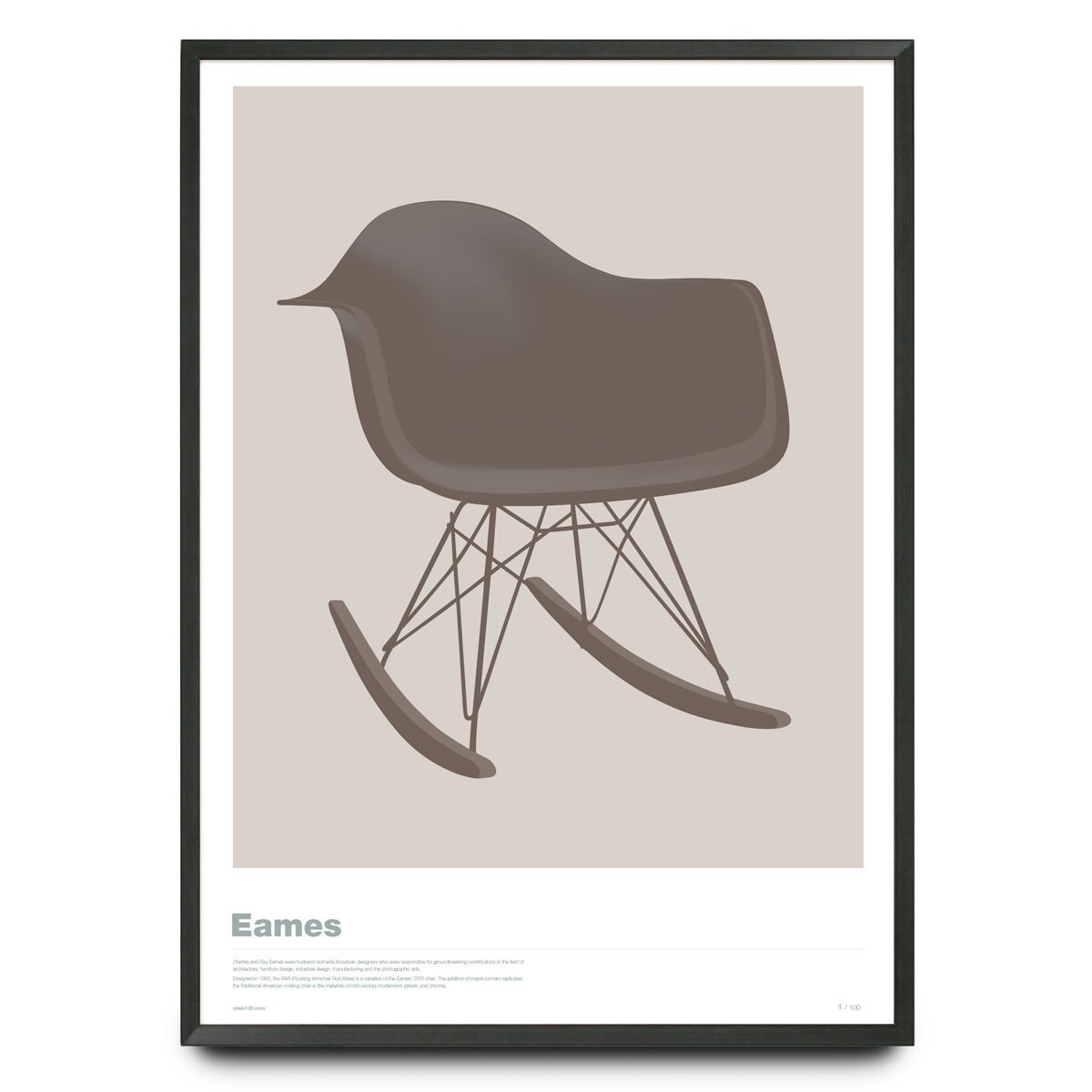 Eames Rar In Warm Grey Etsy