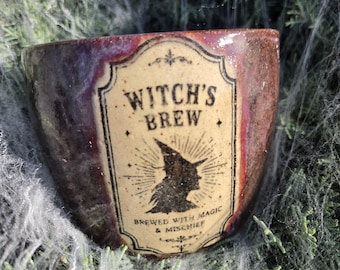 Witch's Brew Tumbler & Yunomi - Handmade Stoneware Handleless Tea Cup and Drinking Vessel