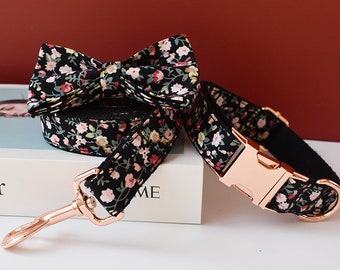 Dog collar with bow tie