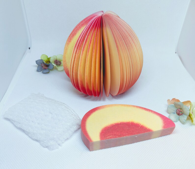 CUTE NOTEPADS FRUIT Notepads Peach Notepads Peach Etsy