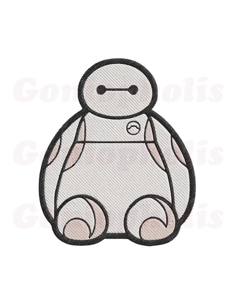 Big Hero 6 Filled 02 Embroidery Design Instant Download 3 Sizes 4x4-5x7-6x10