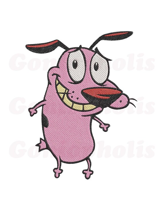 Courage The Cowardly Dog Halloween Costume 2022 Courage The Cowardly Dog Filled 01 Embroidery Design 3 Sizes Etsy India