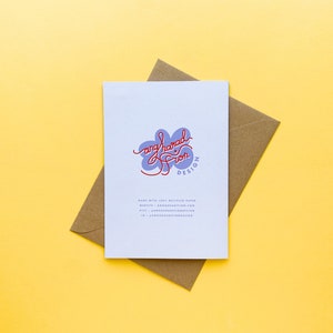 Carte de voeux BÉBÉ avec enveloppe - Nouveau-né / Shower de bébé / Félicitations - A6 - Respectueux de l'environnement / Recyclé - Angharad Ffion Design image 4