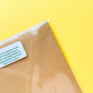 Carte de voeux BÉBÉ avec enveloppe - Nouveau-né / Shower de bébé / Félicitations - A6 - Respectueux de l'environnement / Recyclé - Angharad Ffion Design image 5
