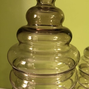 Holmegaard Primula Jacob Bang Apothecary Jar, Vintage Scandinavian Glass, 12.5”