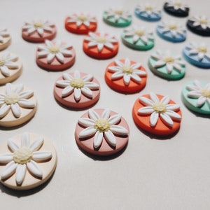 Daisy studs, polymer clay statement earrings, Christmas gift for her, birthday gift for teen girls, Stocking stuffers for women