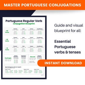 Aprende portugués: tabla de conjugación de verbos en portugués