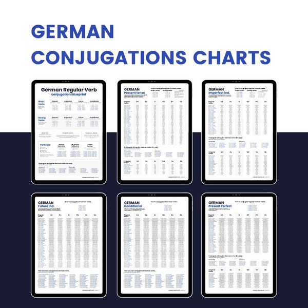 Master German verbs: Full conjugation set