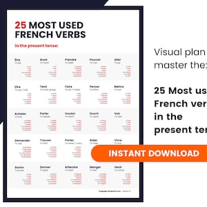 Les 25 verbes les plus utilisés en français - PDF