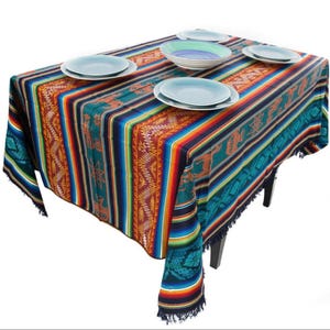 Inkas Andean multicolor Blankets / Ecuadorian Aguayo / Inka & andean desing/ bed cover / sofa cover / blanket Inka rainbow/ poncho.