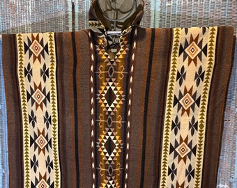 Inkas Andes Poncho, Capuchon, Handgemaakt, Jas, Cape, Jas, HANDGEWEVEN, Fair Trade Inkas Poncho, Unisex.