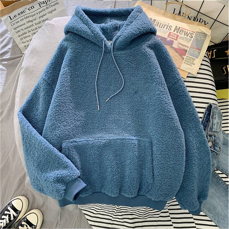 Thick High Quality Fuzzy Hoodie to Keep 