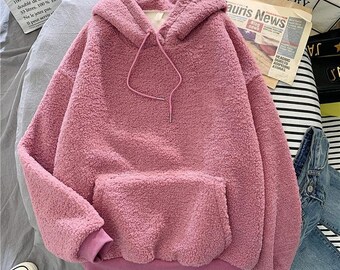 Thick High Quality Fuzzy Hoodie to Keep 
