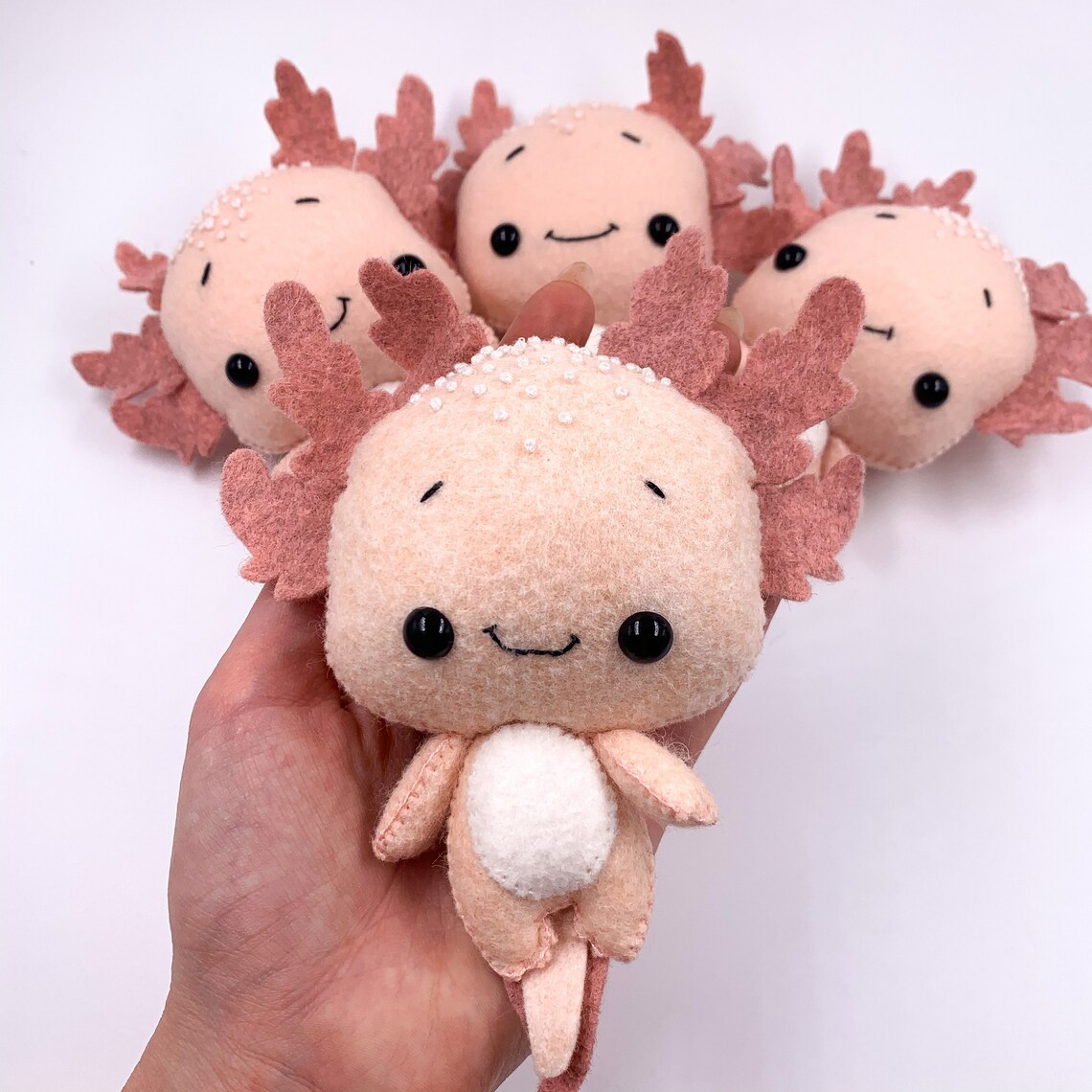 PDF Felt Axolotl Sewing Pattern PDF Cute Marine Salamander Etsy