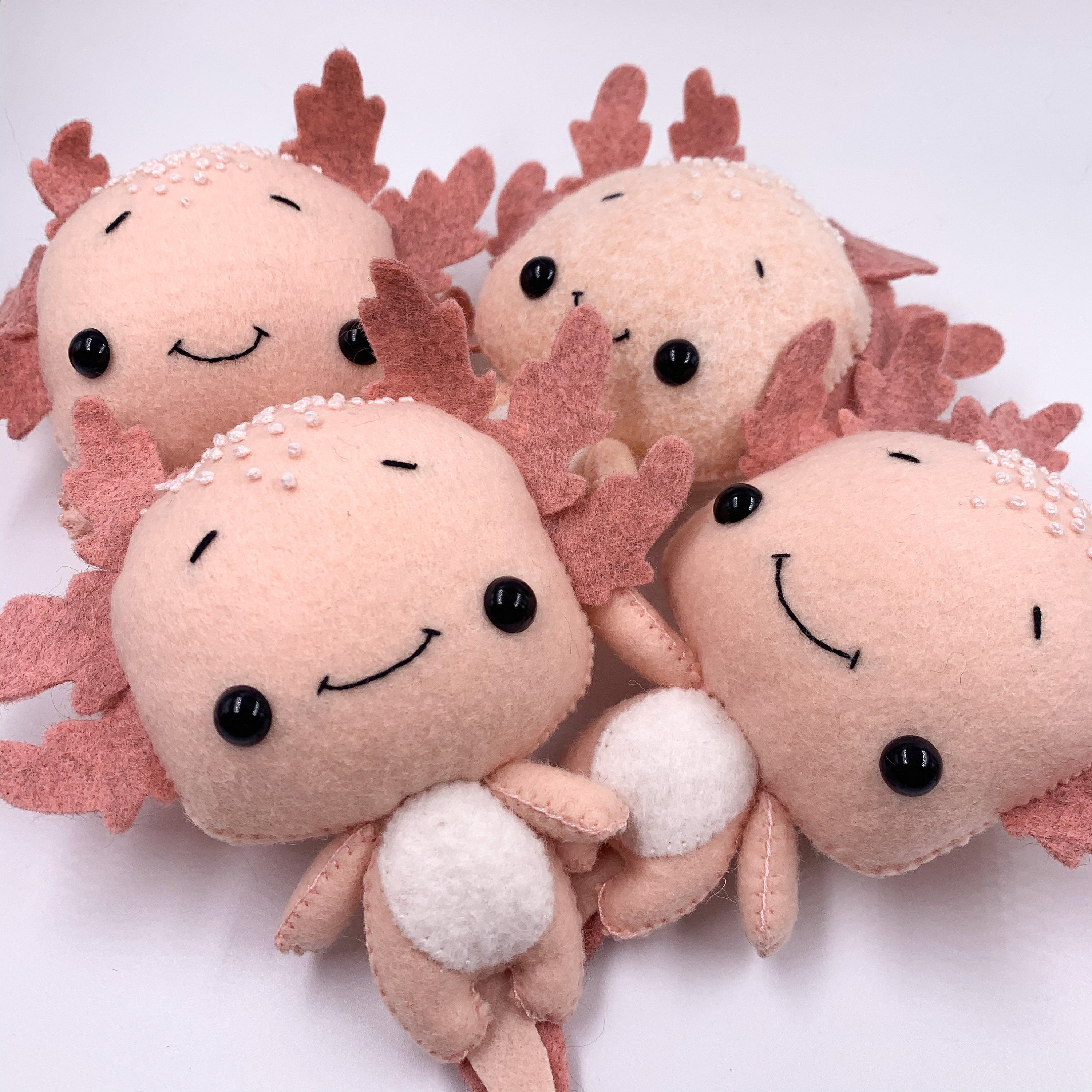 PDF Felt Axolotl Sewing Pattern PDF Cute Marine Salamander Etsy