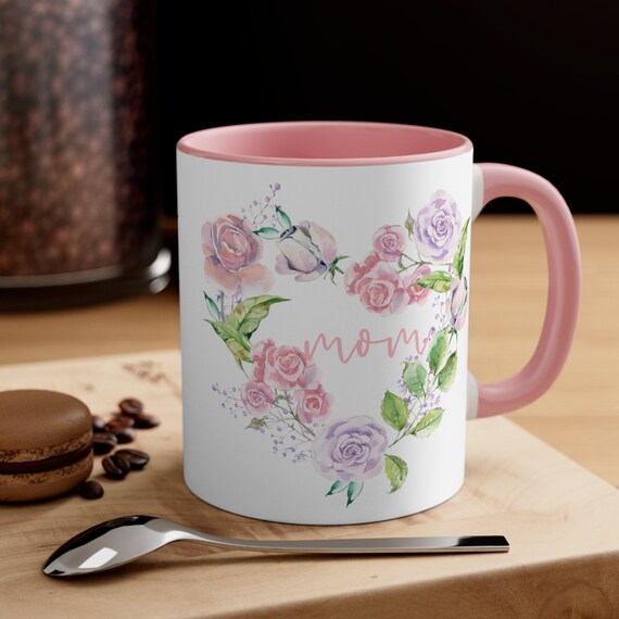 Familyloveshop LLC Mama Coffee Mug, Best Mom Ever Gifts, Mothers Day Gifts,  Mama Flowers Mug, Gift For Mommy, Mom Coffee Mug 11oz 15oz
