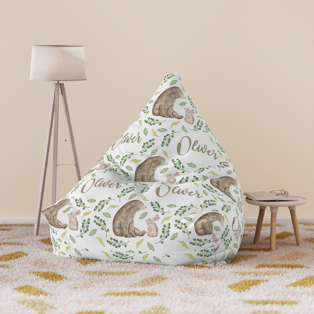 Personalized Bean Bag Cover, Bean Bag Chair for Boys Kids Toddlers