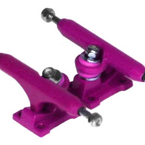 32mm Pro Fingerboard Trucks - &quot;Pink Lemonade&quot; Space Trucks with Lock Nuts, Screws, and Tool