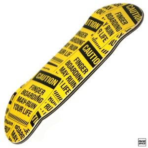 Fingerboarding Ruined My Life Deck Eco Series Graphic Fingerboard Deck by Finger Space | Real Wear Deck Graphic