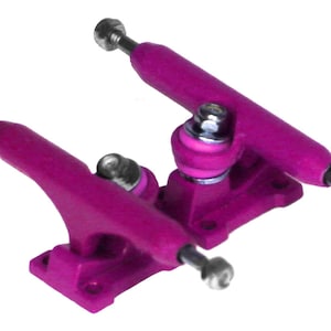 34mm Pro Fingerboard Trucks - &quot;Pink Lemonade&quot;  Space Trucks with Lock Nuts, Screws, and Tool