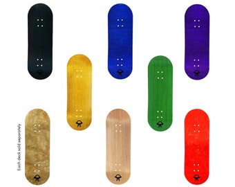 Premium 34MM Maple Fingerboard 5 Ply Deck "Eco Series" Fingerboard Deck by Finger Space in 8 Different Bottom Ply Colors