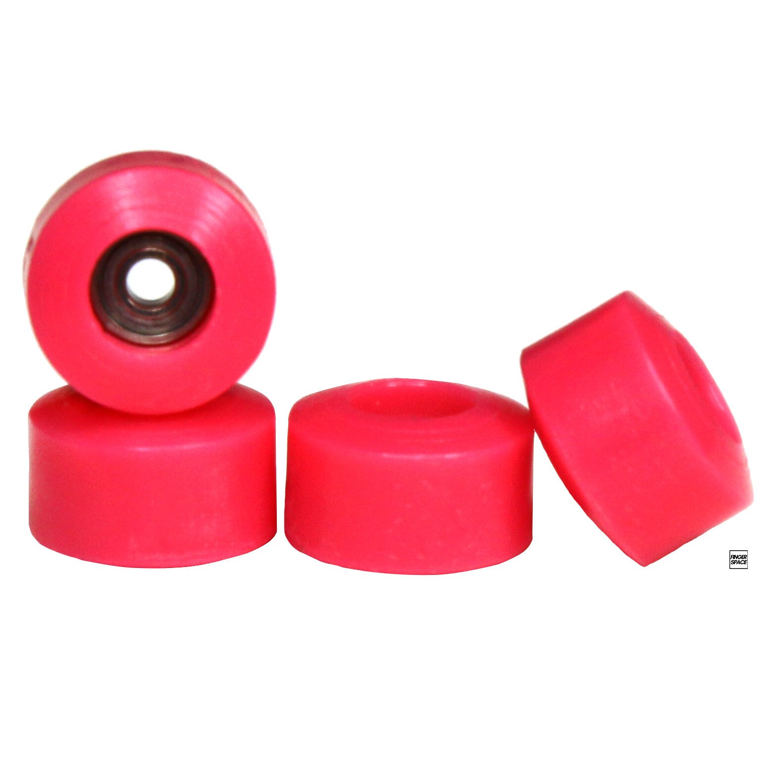 Premium Pink Resin Smoothie Fingerboard Wheels - 80D 