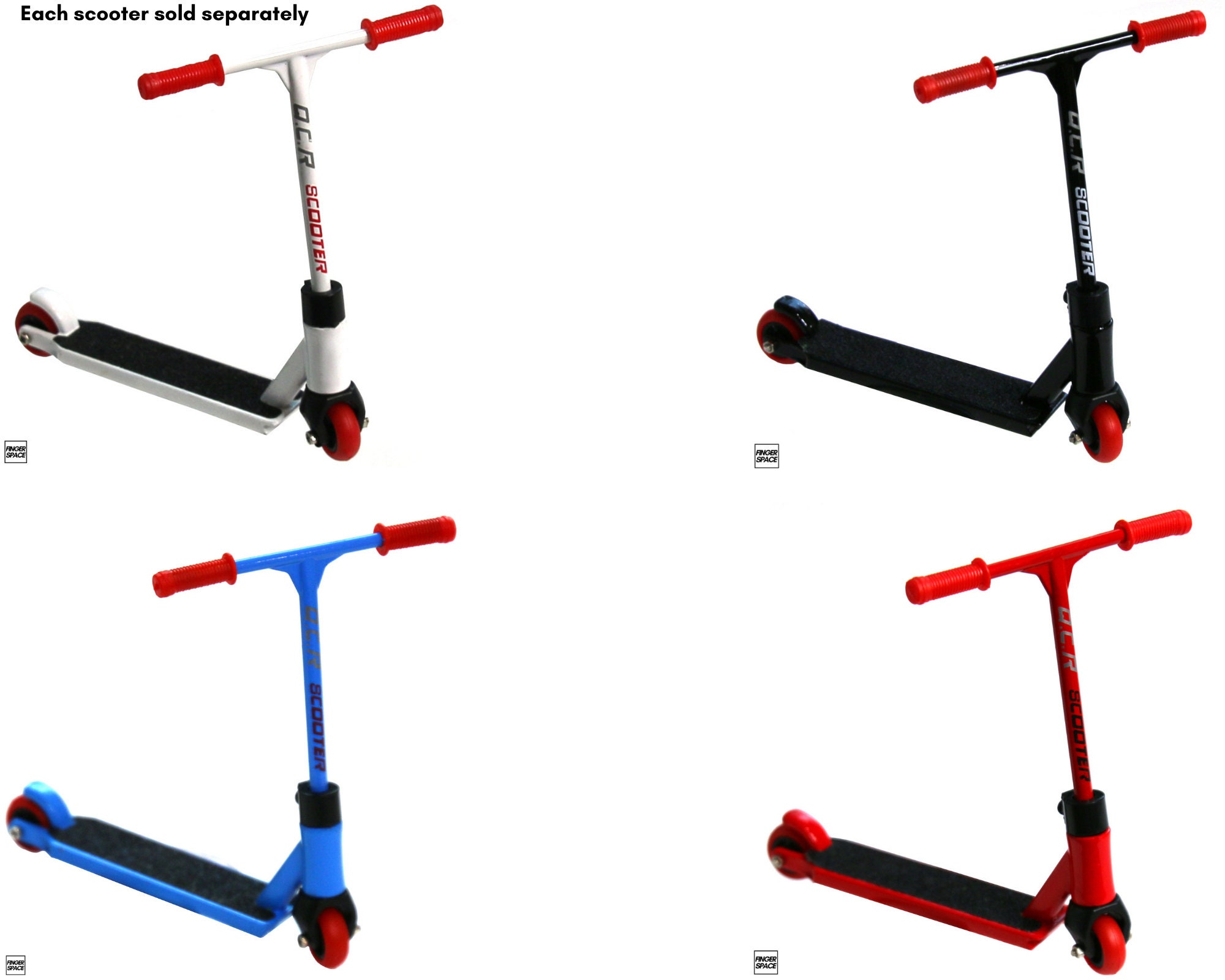 Scooter Miniature Pour Doigts - Jouet Tech Deck ABS - 8.5x6x8.5 Cm - Figurines Et Cascades