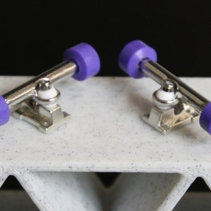 Premium Fingerboard Resin Smoothie Wheels by Finger Space - 80D &quot;Grape&quot; Edition - Compatible with Blackriver Trucks, Vortex Trucks, Y-Trucks