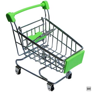 Miniature Fingerboard Shopping Cart - "Green" Edition by Finger Space - Great for Fingerboard Tricks and Storage and Collecting