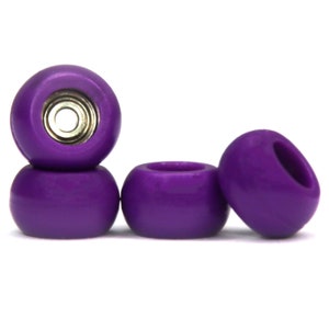 Dark Amethyst Purple Premium Polycarbonate Fingerboard Wheels 6mm, Great for Miniatures and Fingerboarding & Finger Skateboards