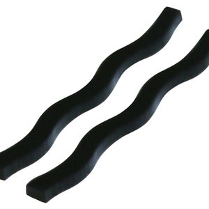The Wave Black Fingerboard Board Rail Set with Die Cut 3M Adhesive Backing - Made in the USA by Finger Space