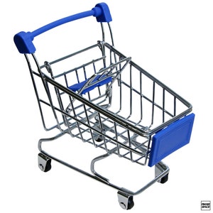 Mini Fingerboard Shopping Cart - "Light Blue" Edition by Finger Space - Great for Fingerboard Tricks and Storage