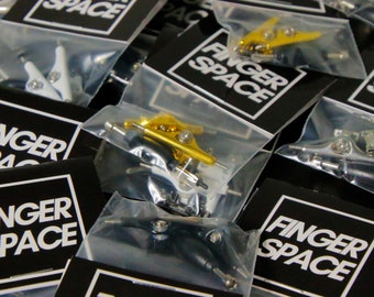 34MM & 32MM Professional Fingerboard Olympus Trucks in 4 Colorway with Inverted Kingpins with Lock Nuts, Screws and Tool | For Fingerboards