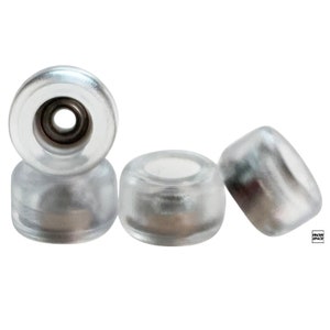 Crystal Clear CNC  Fingerboard Wheels - great option for beginners, budget fingerboard setups, and outdoor fingerboard setups