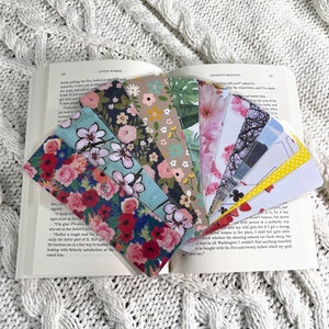 Patterned Bookmarks | Laminated | Double-sided | Nature | etc.