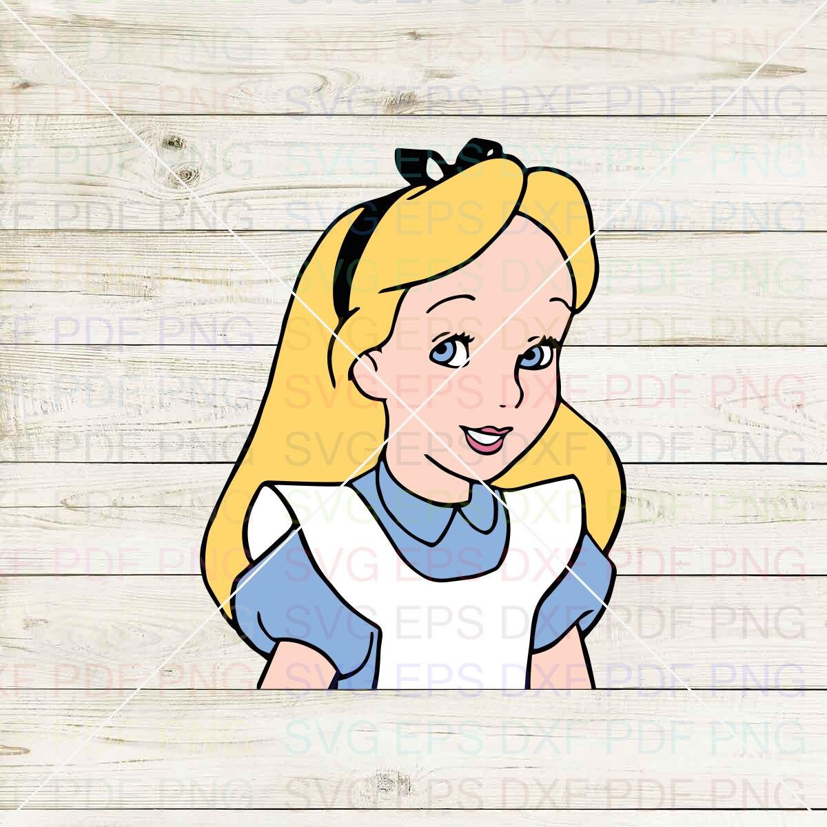 Embellishments Alice Wonderland 0031 Svg Dxf Eps Pdf Png Cutting file ...