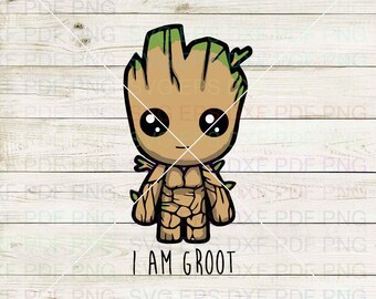 Personalised Marvel Baby Groot And Baby Yoda Birthday Card A5 260gsm Gloss 