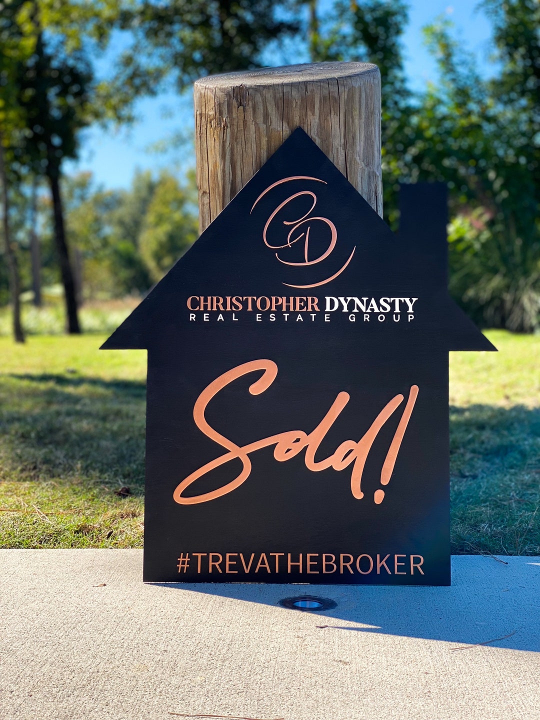 Personalized 3D Realtor Sold Sign - Etsy