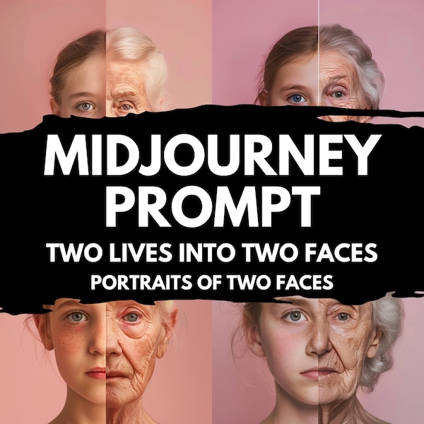 Midjourney Prompt for Realistic Portraits of Two Faces Detailed Photorealistic People in Professional Photography With Ai Generated Image