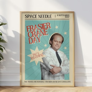 Frasier Crane Day Poster | Retro Sitcom Kunstdruck