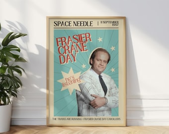 Frasier Crane Day Poster | Retro Sitcom Art Print